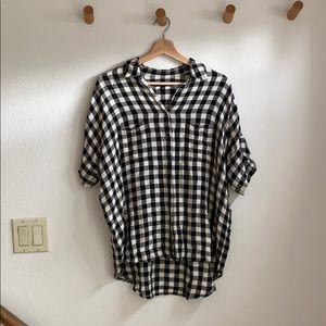 Madewell short sleeve button up shirt